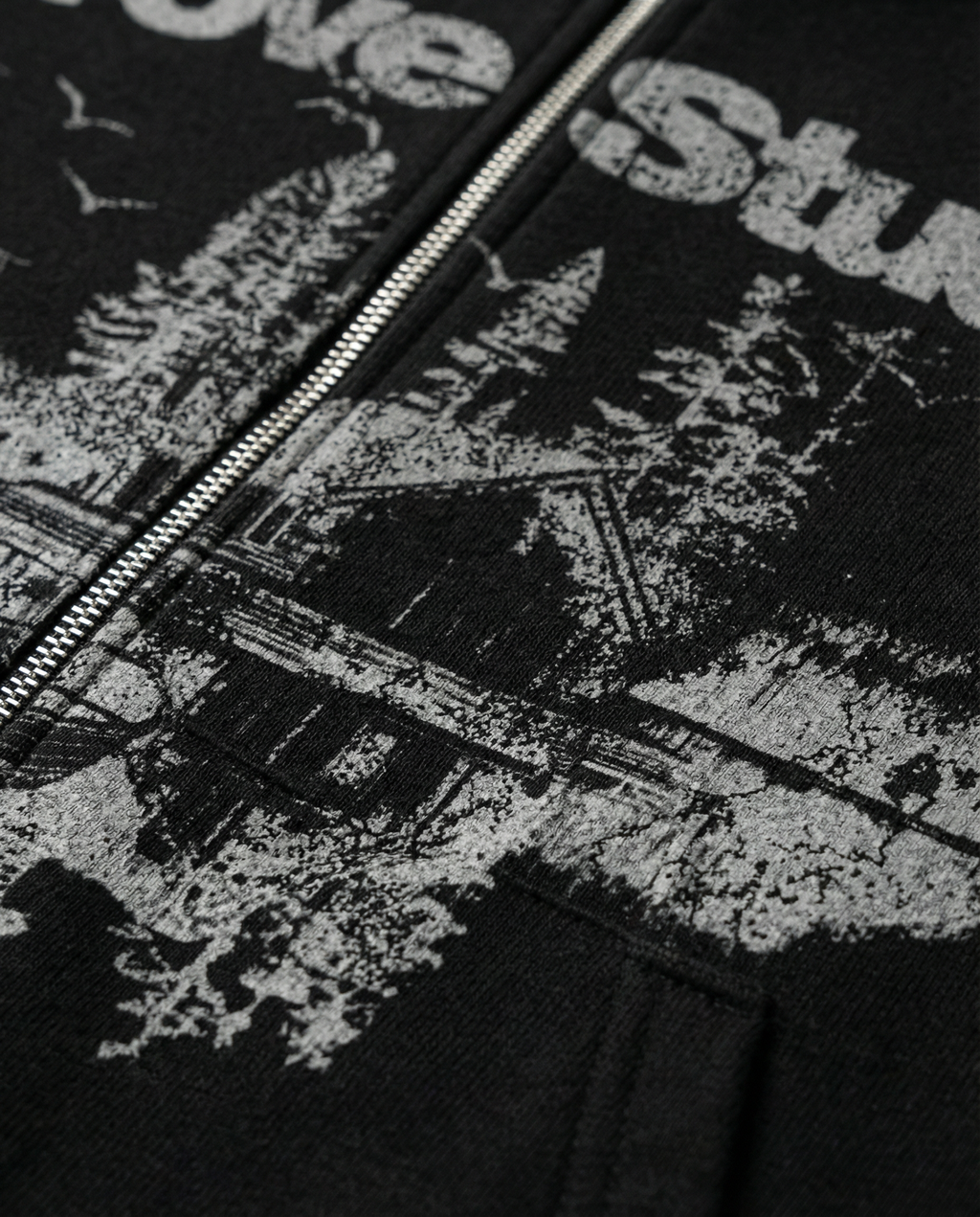 Crove Black Zip Up