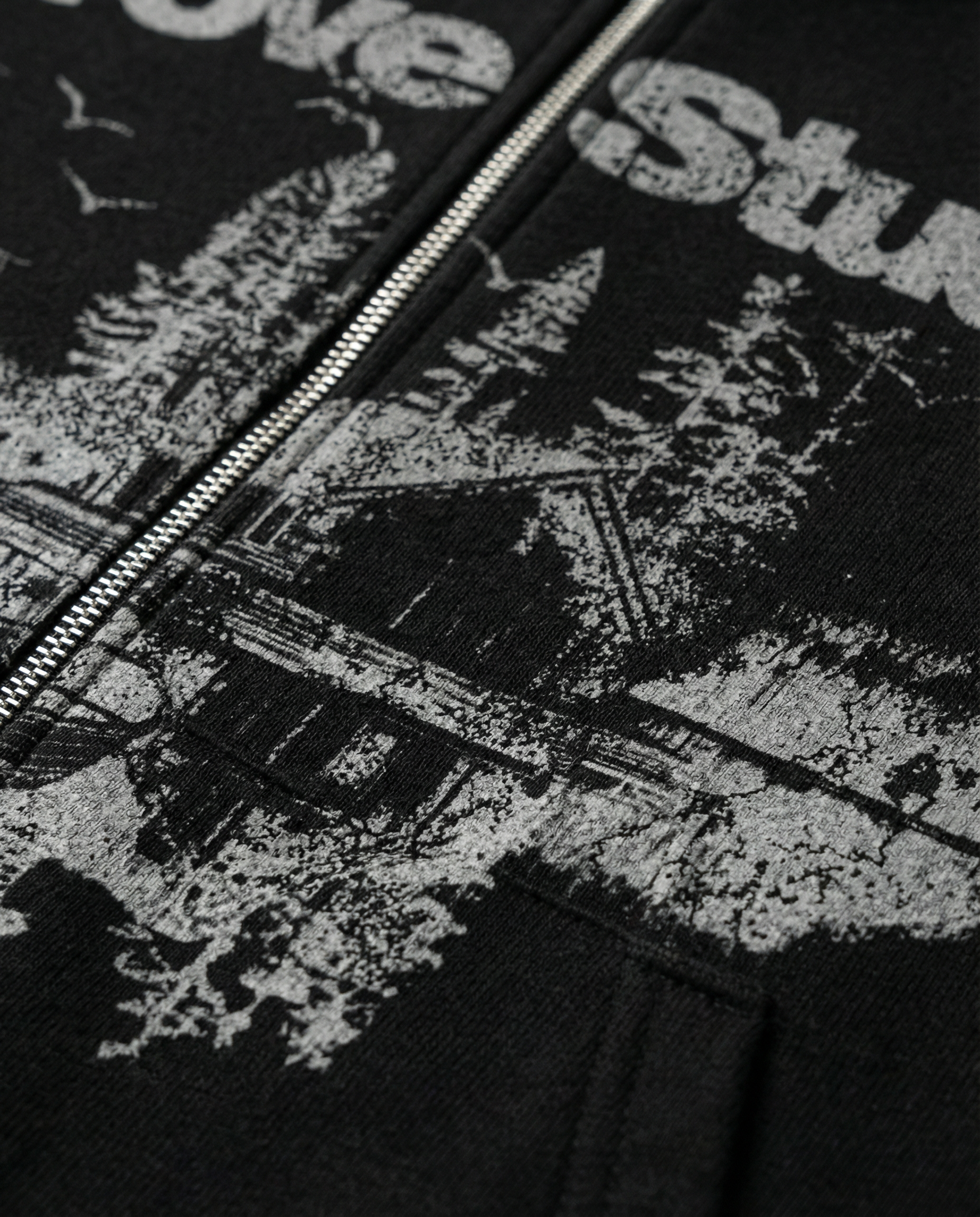 Crove Black Zip Up